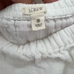 J Crew tube linen maxi dress